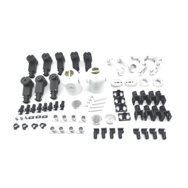 Micro Machining 6061 Aluminum Parts Black Anodized Precision Aluminum CNC