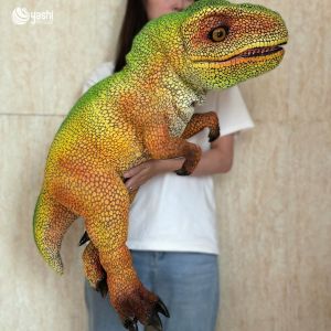 Multi Layer Silicone Dinosaur Hand Puppet Rust Proof Customizable