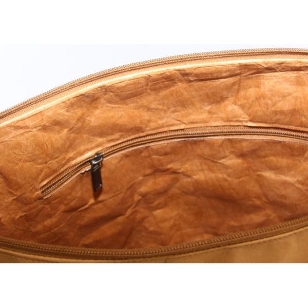 Waterproof laptop bag washable kraft paper laptop messenger bag with canvas lining