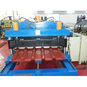 Quality Galvanized Metal Sheet Roof Panel Roll Forming Machine Forming Speed 12m / Minute for sale