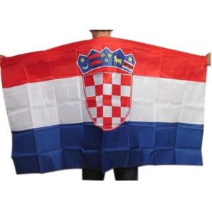 Silk Printing American Body Flag 80*120cm OEM Size Scrolling Flying Style