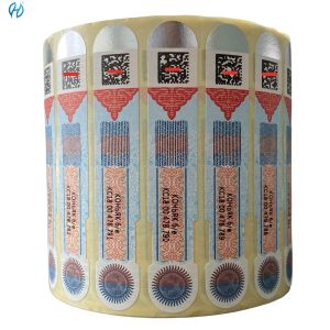 100000 MOQ Customized Tax Stamp Security Paper Adhesive OEM ODM