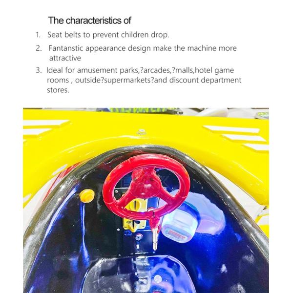 Propeller Big Plane Amusement Equipment Battery Car Fiberglass Kids Ride