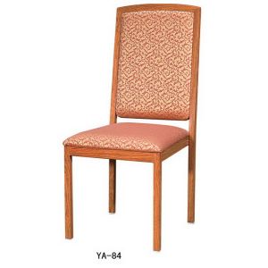 Chinese Style Design strong wood-like metal banquet chair in carteen (YA-80)