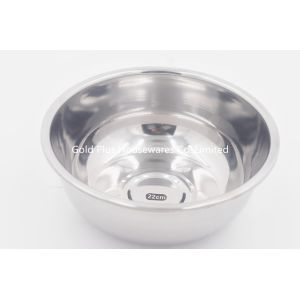 China Dia 22cm 135g LFGB Stainless Steel Wash Bowl on sale