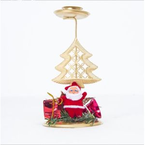 Fashionable Design Iron Ornament Christmas Candle Holder