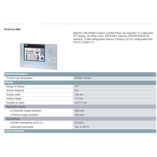 Siemens Comfort Panel HMI Touch Screen Various Modules Send Inquiry For Details