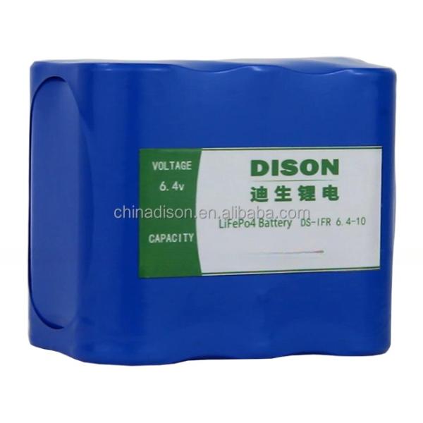 6.4v 10Ah 64Wh LiFePo4 Lithium Ion Phosphate Battery Pack For Solar Energy Storage