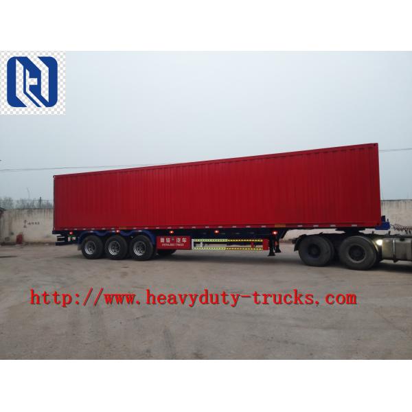 van Cargo Semi-Trailer Red Color LHL/RHL 9190XXY Semi Trailer Trucks Van