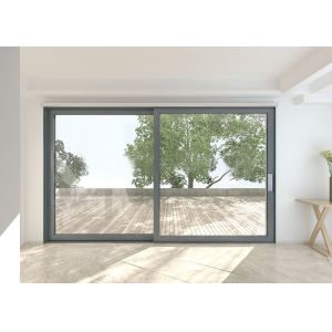 Powder Coating Aluminium Sliding Door Extrusions With ROHS / SGS Approval