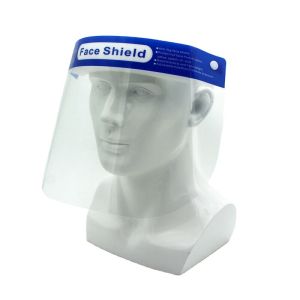 Latex Free Clear Plastic Face Shield Elastic Band Wearing Environmentale
