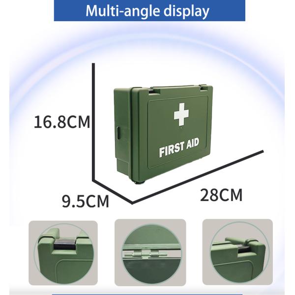 Large Plastic Workplace First Aid Kit Full Emergency Medical Supply Accessories for Training