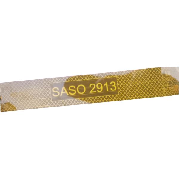 Buy High Visibility Yellow Reflective Tape With SASO 2913 Marks at wholesale prices