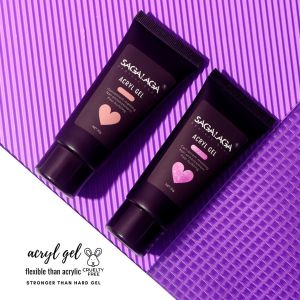 Glitter Acrygel Nail Base Builder Uv Gel Extensions Nude Pink Brown Acrylic Gel