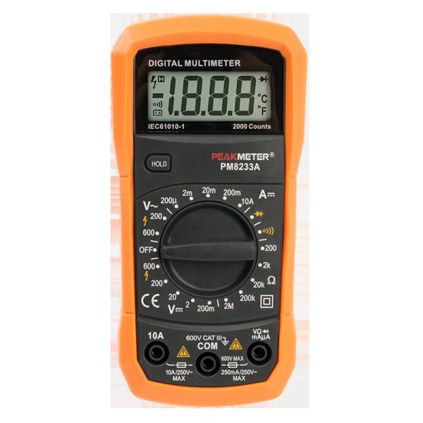 Buy 2000 Counts Handheld Digital Multimeter 600V AC&DC Voltage measurement Continuity test Meter at wholesale prices