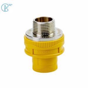 Environment Friendly PPR Pipe Socket Coupling Fitting With Metal Thread