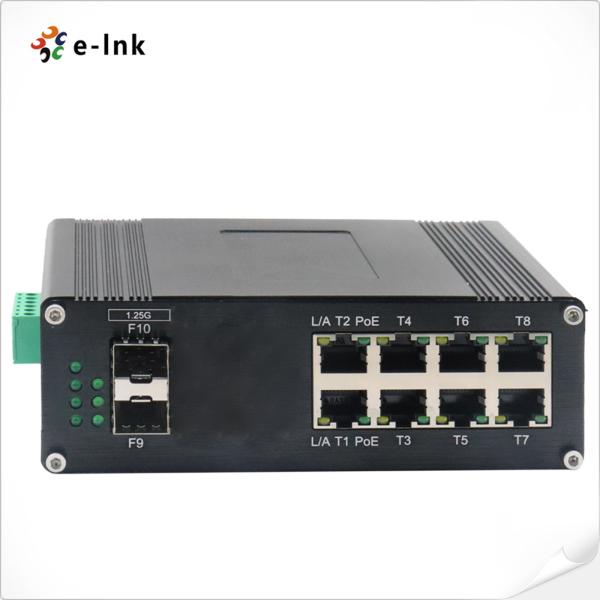 Buy L2+ 8-Port 10/100/1000T + 2-Port 1000X SFP Industrial Managed Switch at wholesale prices