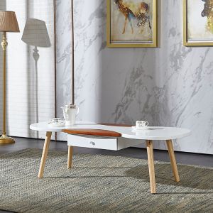 Decomposable Stool MDF Small Splicing Coffee Table 19KG With Drawers