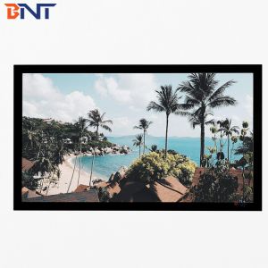 Bnt200 Inch Matte White Fabric Fast Fold Projector Screen with Square Aluminum