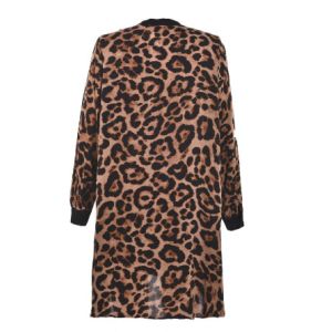 Knitting Fabric Fashion Ladies Blouse Oversized With Button Eco Friendly