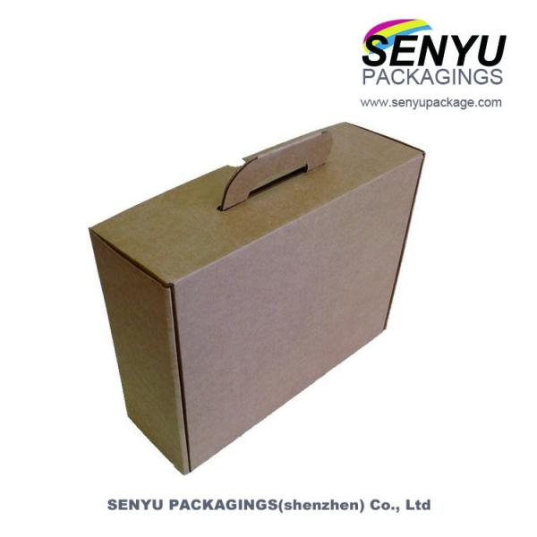 Recyclable White Corrugated Shipping Boxes Carton Packaging With Color Printed