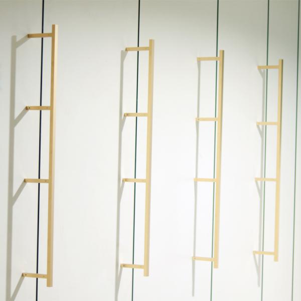 Gold Aluminum Wall Shelf