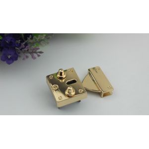 2019 New Products Zinc Alloy Light Gold Metal Thumb Catch Bag Push Locks