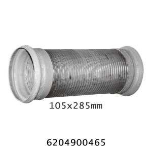 105x285mm Exhaust Flexible Tube 6204900465 For Mercedes Benz Actros Truck Parts