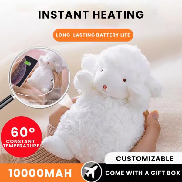 Stay Cozy And Connected With Our Little Sheep Plushie Hand Warmer Power Bank