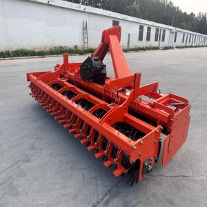 High-Efficiency Power-Driven Harrow for Soil Loosening and Leveling | Tractor