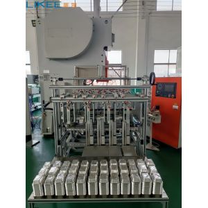 Aluminum Foil Container Machine With 3 Lines Stacker T63 3 Cavity Pan Making