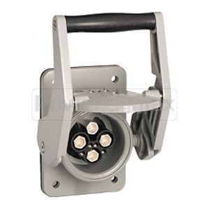 Quality PowerSyntax Shore Power High Current Industrial Panel Mounted Female Socket 4P 350A 400V IP67 Part No. MB350A-AS for sale