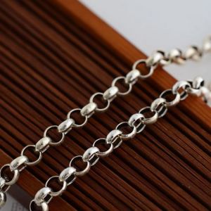 Sterling 925 Silver 3.5mm Rolo Chain Necklace (XH041845W)