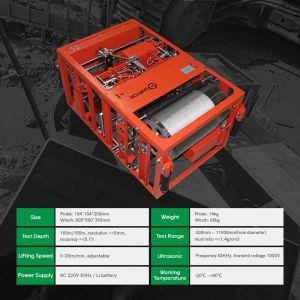 150m Depth Pile Tester Ultrasonic Drill Hole Monitor For Drillhole / Groove