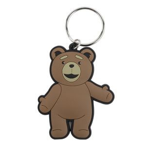 Advertising Promotional Gifts Personalized Soft Touch PVC Rubber Keychains With