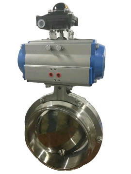 R&P aluminum alloy double action and spring return pneumatic rotary actuator