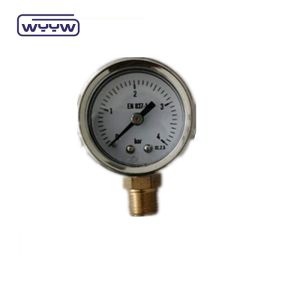 40mm Vertical Manometer Hydraulic Oil Pressure Gauge Back Mount