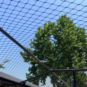 Black Oxidized Steel Rope Net For Animal Enclosure Mesh