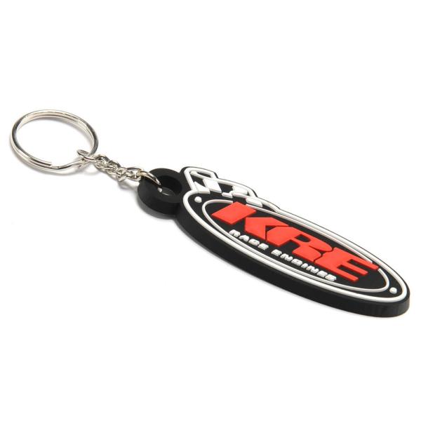 Custom Design Soft Touch PVC/Rubber Key Chain, Single-side 3D Soft PVC Keyring