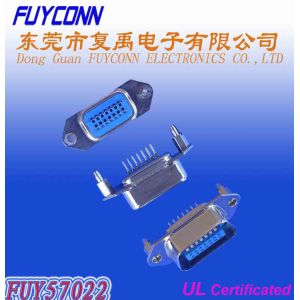 Black / Blue 14 Way Male Champ Centronic Connector For PCB Board with board lock