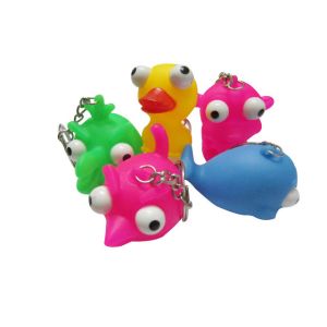 Novelty Animal Vent Extrusion Keychain Toy, Anti Stress Toy