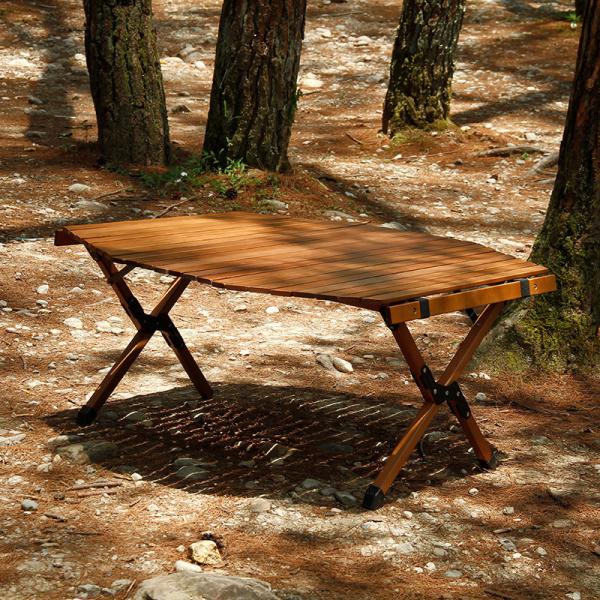 Buy Folding Beech Wood Camping Table 90x90cm 30kg Capacity at wholesale prices