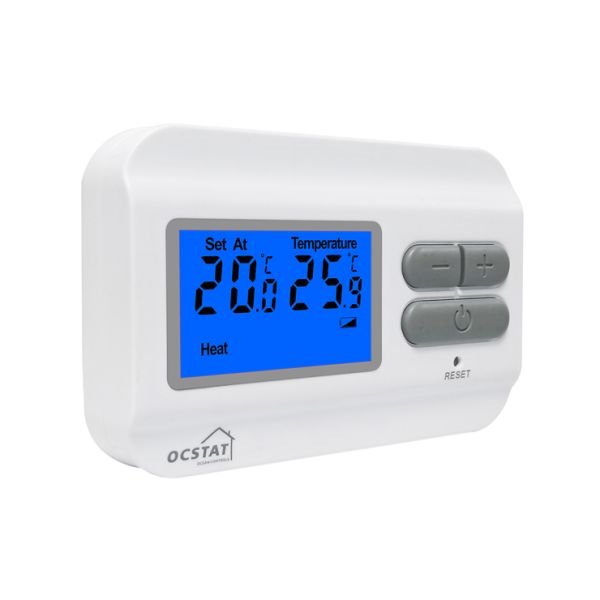 Conventional Or Boilers Wireless Room Non-programmable Thermostat Featuring Anti-flammable PC ABS Material and Approx 100m Transmission Distance for