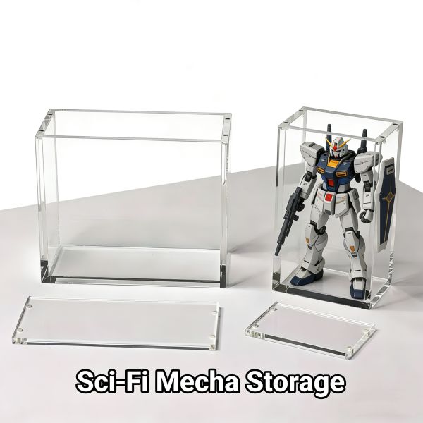 Custom Durable Hobby Display Case Dust-Proof Tabletop Toy Figure Collectibles Display Box