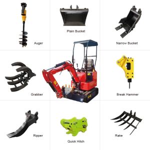 Chinese mini digging machine ce excavator with 0.0025m³ scoop