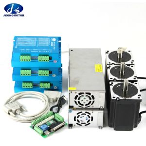 Dc Stepper Motor Kits 4pcs Dm542 Driver+ 4 Pcs Nema23 112mm 3m Motor+1 Set Mach3