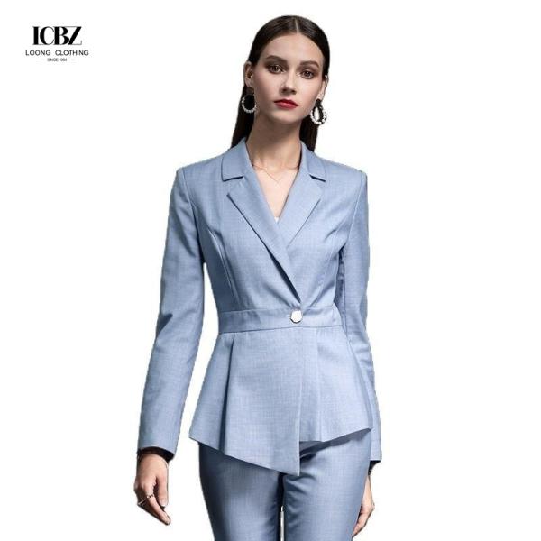 2021 Autumn Formal Occasions V-neck Business Suits for Women Slim Professional Set