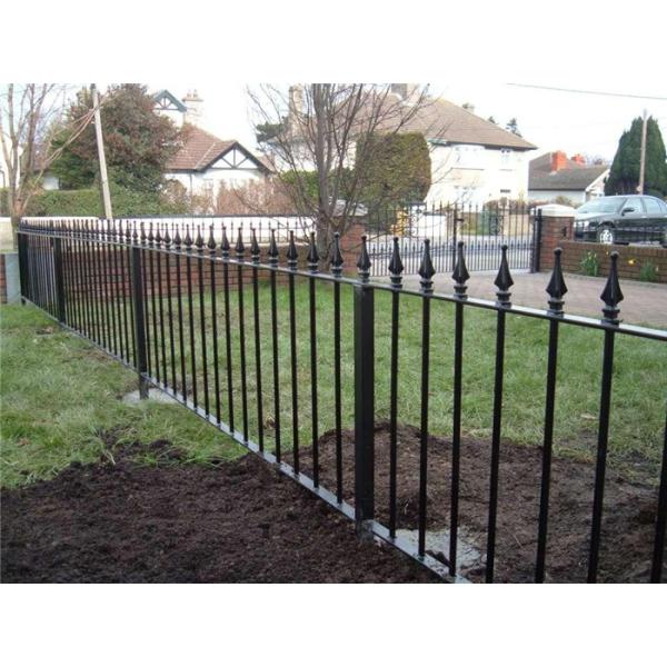 spear top pickets steel fence