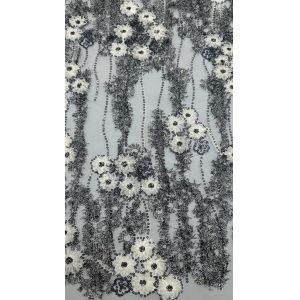 Luxury Metallic Lace Fabric Elegent Wedding Embroidery Fabric