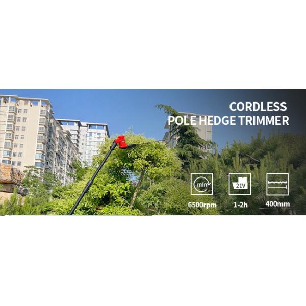 Battery Powered Long Reach Cordless Hedge Trimmer Electric Cordless Grass Shears